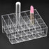 Transparent Cosmetic Makeup Organizer, Clear 24 Lattices Lipsticks and Lotion Storage Display Holder