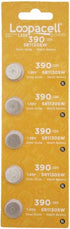 25 Pieces 390/389 SR54/SR1130W Silver Oxide Watch Batteries