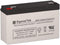 SigmasTek PC6120 6 Volt 12 AmpH SLA Replacement Battery with F1 Terminal