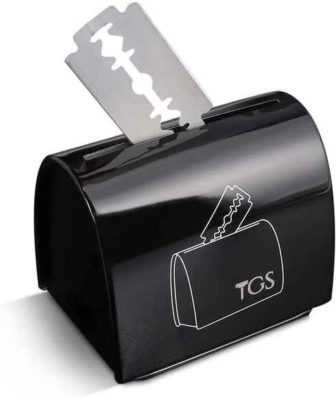 Razor Blade Storage Bank, Safety Razor Blade Disposal Case, DE Blade Mail Box for Storing Used Safety Razor Blades