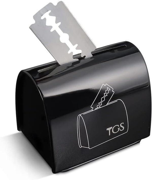 Razor Blade Storage Bank, Safety Razor Blade Disposal Case, DE Blade Mail Box for Storing Used Safety Razor Blades