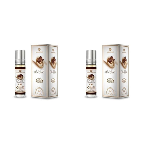 Al-Rehab Choco Musk Concentrated Perfume Rollerball for Unisex 0.2 Ounce Pack of 2