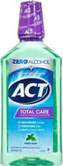 ACT Total Care Zero Alcohol Anticavity Fluoride Mouthwash 33.8 fl. oz. Fresh Mint