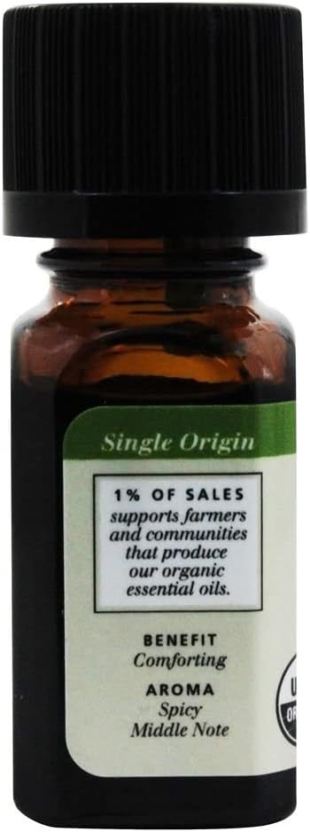 Aura Cacia 100% Pure Clove Bud Essential Oil, Certified Organic, GC/MS Tested for Purity, 7.4 ml