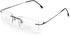 Fuisetaea Rimless Frame Bifocal Reading Glasses, Flexible Titanium Alloy, Lightweight +2.25 Readers