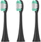 Replacement Toothbrush Heads for AquaSonic Black Series, Vibe Series, Pro Duo Series, Pack of 12, Black