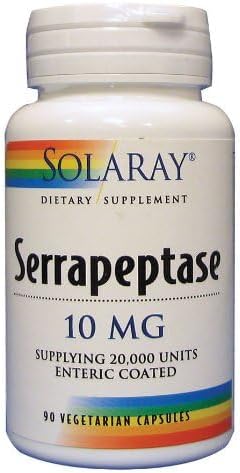 SOLARAY Serrapeptase 10 mg VCapsules, 90 Count