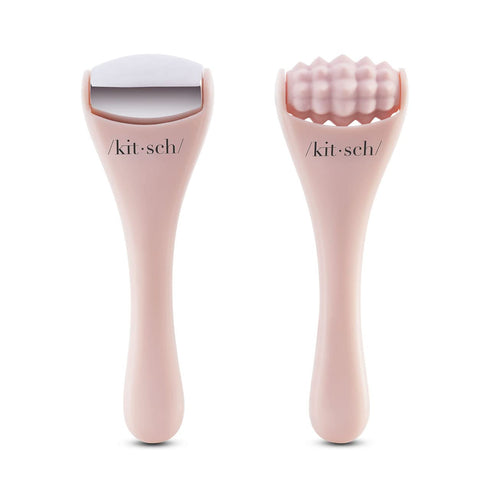 Kitsch Mini Ice Roller for Face, Skin Care Tools Set with Pouch, Eye Puffiness Relief Facial Roller & Massager