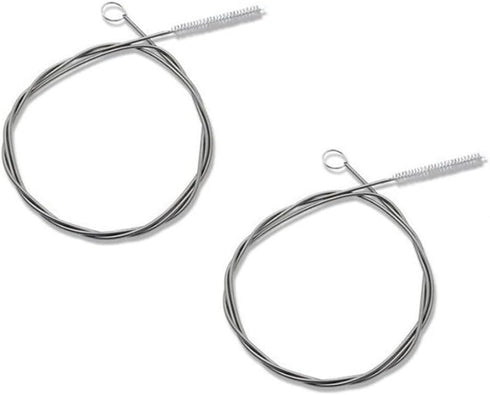60 Inch Flexible Tube Pipe Cleaner Brush for Fridge Cleaning, Stainless Steel Drain Tube Cleaning Brushes (2 Pack)