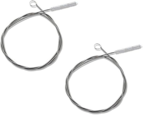 60 Inch Flexible Tube Pipe Cleaner Brush for Fridge Cleaning, Stainless Steel Drain Tube Cleaning Brushes (2 Pack)