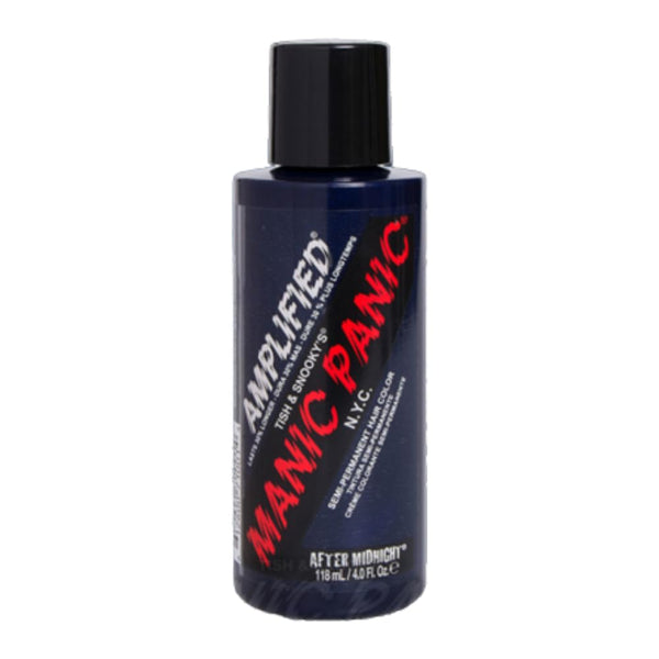 MANIC PANIC After Midnight Hair Color, Amplified, Semi Permanent Hair Dye, Dark Navy Blue