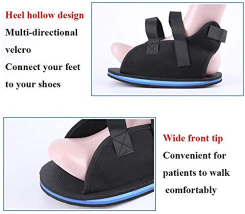 Open Toe Plaster Cast Boot for Foot Injuries, Cast Shoe Foot Fracture Support, Post Op Surgical Walking Boot