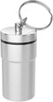 EZY DOSE Keychain Pill Case, Medicine Planner, Daily Organizer Box, Stainless Steel, Color May Vary