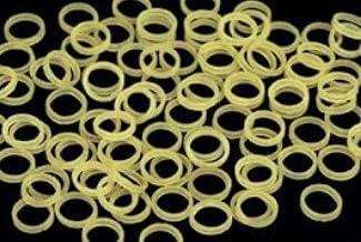 Amber 5/16" Heavy Orthodontic Elastic - 6.5 oz Dental Rubber Bands for Braces