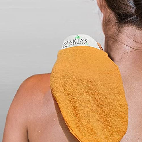 Original Kessa Exfoliating Glove Value Pack (2pcs) Beige Microdermabrasion Mitts for Skin