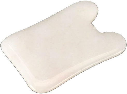 MObyat White Jade Guasha Board Massager Tool Crystal Energy Stone Traditional Scraper Mat