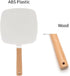 YEAKE Hand Held Mirror with Handle for Makeup, Small Cute Wood Hand Mirror for Shaving, Portable Travel Vanity