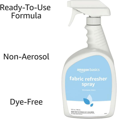 Amazon Basics Fabric Refresher Spray - Fresh Scent, 32 fl oz, Pack of 2
