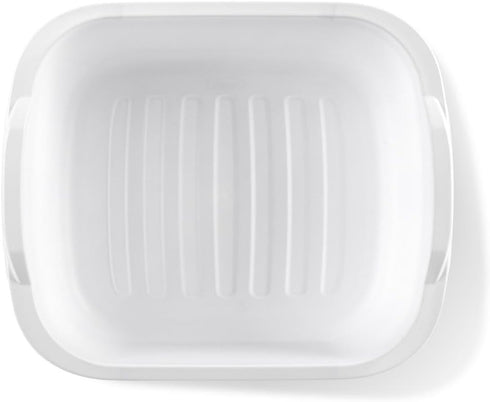 Tribello 2-Pack Dish Pans for Kitchen Sink, Heavy Duty Plastic Tub Dishpan, 12 Quarts (White)