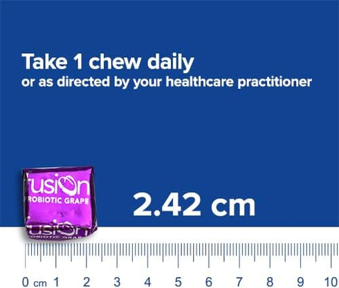 Bariatric Fusion Probiotic Soft Chews | Grape Flavor Chewy Bariatric Vitamin | 60 Count, 10 Billion CFU, Bacillus