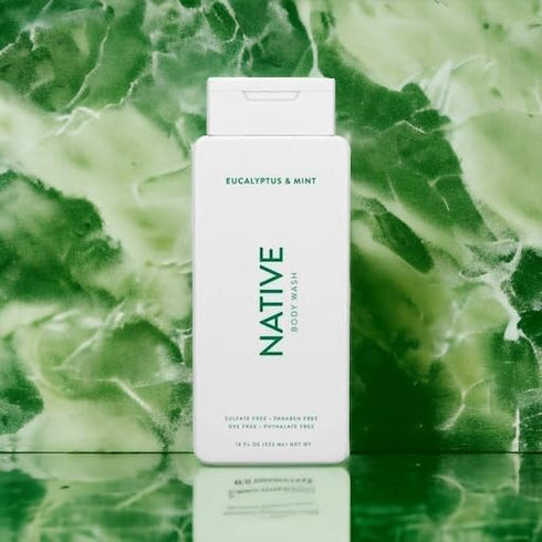 Native Body Wash with Naturally Derived Ingredients | Eucalyptus & Mint 18 oz - 2 Pk for Soft Skin