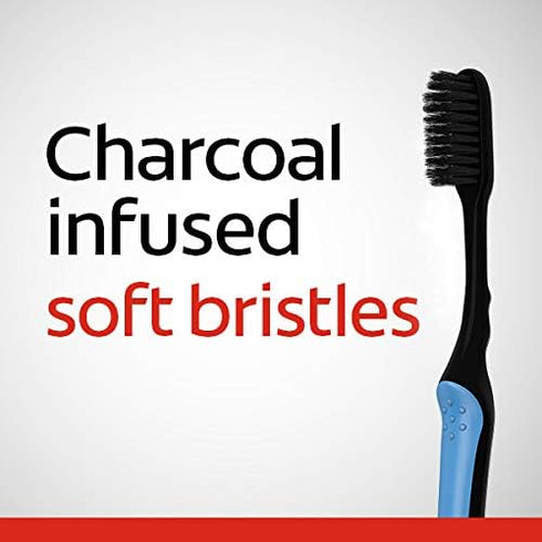Pack 4 Colgate Slimsoft Charcoal Toothbrush | Combo
