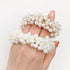 Ruihfas 3Pcs Fashion Korean Hair Scrunchies Accessories Beaded Elastic Hair Ties for Women Girls
