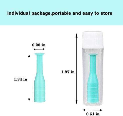 10 Pack Hard Contact Lens Remover & Insertion Tool, RGP Plunger Suction Cup for Hard Lenses (Green)