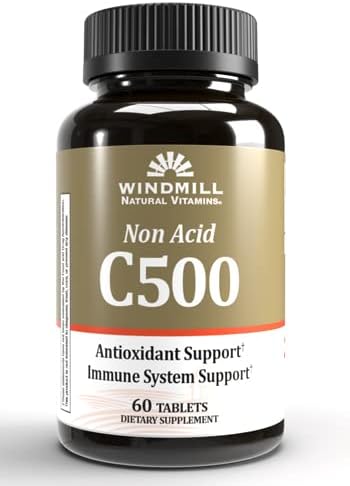 WINDMILL Vitamin C Tablet 500mg Non-Acid, 60 Count