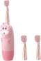 GALPADA Boy Girl's Sonic Electric Toothbrush Set Non-Slip Handle Cartoon Design Soft
