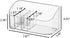 SUNFICON Makeup Tray Holder Organizer, Cosmetic Display Case for Vanity Countertop with 9 Dividers, Crystal Clear