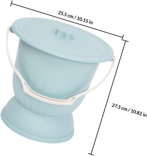 Non-Slip Plastic Urinal Pot for Boys and Girls - Easy-Clean Bedpan for Potty Training