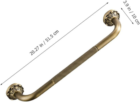 Thickened Copper Bathroom Safety Grab Bar for Elderly and Handicapped Non Skid Wall Mounted Handrail for Toilet