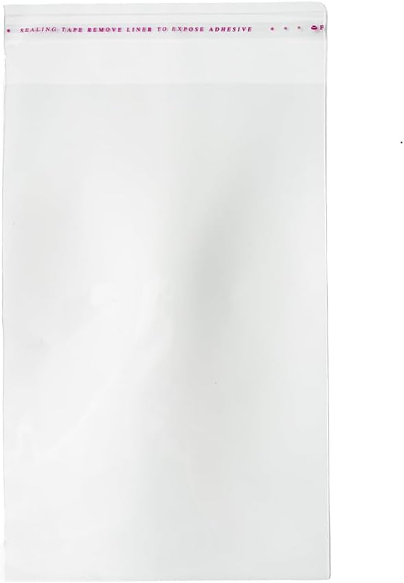 Generic Self Sealing Cellophane Bags 200Pcs - Clear Self-Adhesive OPP Bags for Versatile Use, Resealable Packaging for
