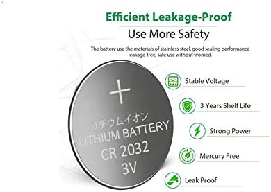 CR2032 3V 2032 Lithium Button Cell Battery, 50 Count