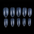 Yimart 500pcs/pack Stiletto False Nails - Clear Oval Sharp Full Nail Tips for Nail Art Decoration