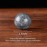 BRABUD 1.4'' Chinese Exercise Baoding Balls - Dark Grey Marble Health Stress Relief with No Chimes BS021