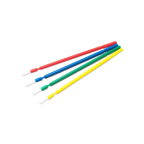 SNAWOP Dental Micro Applicator, 100PCS Disposable Brushes, 4 Colors for Teeth Whitening and Cleaning