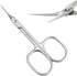 High Grade 440C Japanese Steel Cuticle Scissors, Precise Pointed Tip for Grooming, Matte Silver, Men & Women