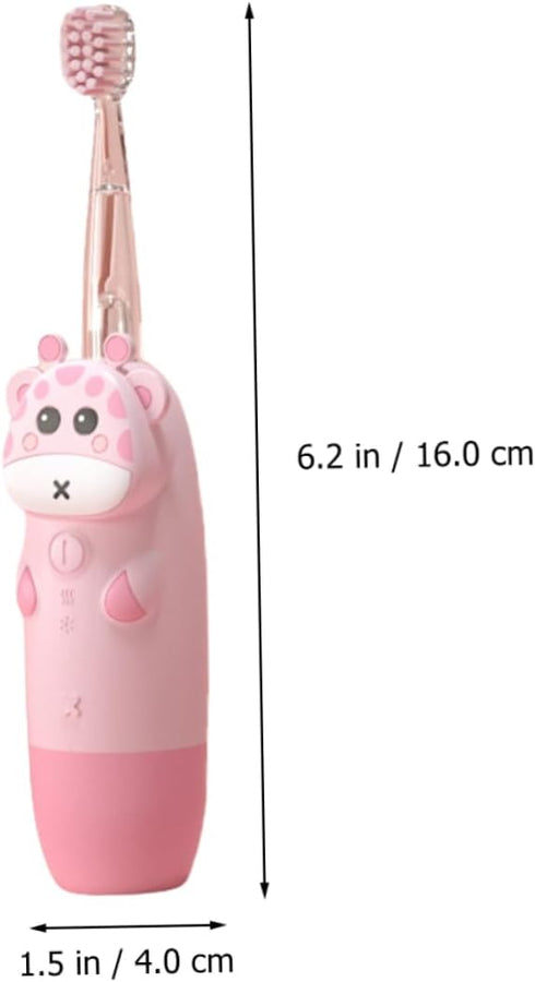 HOODANCOS 1set Set Boy Girl's Electric Toothbrush Sonic Toothbrush for Boys and Girls Battery Operated Soft Bristles
