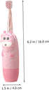 HOODANCOS 1set Set Boy Girl's Electric Toothbrush Sonic Toothbrush for Boys and Girls Battery Operated Soft Bristles