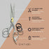 Japanese Steel Hair Cutting Scissors 6.5" - Hand Forged Tool for Barbers, Sharp Shears for Men & Women, Beard &