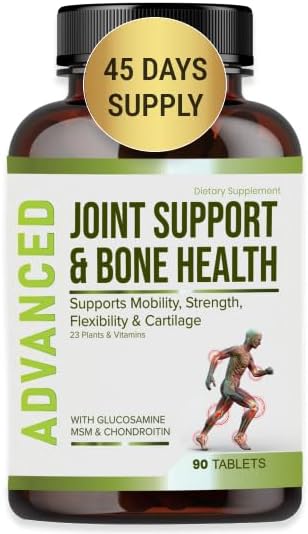 NutraPro Glucosamine Chondroitin MSM Joint Relief Supplements & Bone Health - for Knee & Joint Relief, Bone Strength,