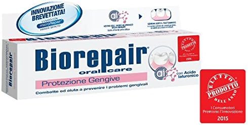 Biorepair Gum Protection Toothpaste with microRepair, 2.5 Fluid Ounce Tube, Pack of 2