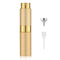 LISAPACK 8ML Atomizer Perfume Spray Bottle for Travel, Empty Refillable Cologne Dispenser, Gold
