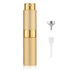 LISAPACK 8ML Atomizer Perfume Spray Bottle for Travel, Empty Refillable Cologne Dispenser, Gold