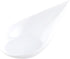 Restaurantware 4 x 2 Inch Teardrop Spoons 20 Appetizer Spoons - Disposable Indented Basin White Plastic Tasting Spoons For Weddings Or Catering