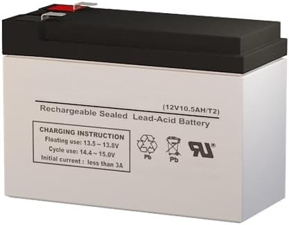 Sunnyway SW12100 12 Volt 10.5 AmpH SLA Replacement Battery with F2 Terminal