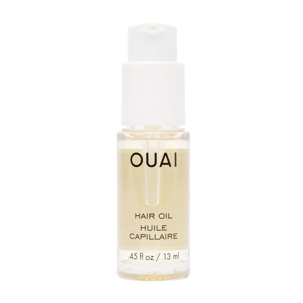 OUAI Hair Oil Travel Size, 0.45 oz, Hair Heat Protectant Oil for Frizz Control, Color Safe Formula, Sulfate Free