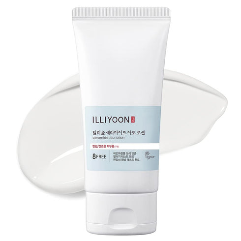 Illiyoon Ceramide Ato Lotion - 2.3 fl.oz. Lightweight Moisturizer for Dry & Sensitive Skin, Vegan Certified Korean Skin